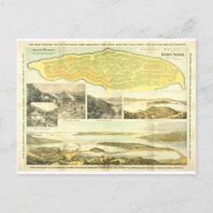 Belvedere Peninsula, Marin County, ca. 1890.  Postcard
