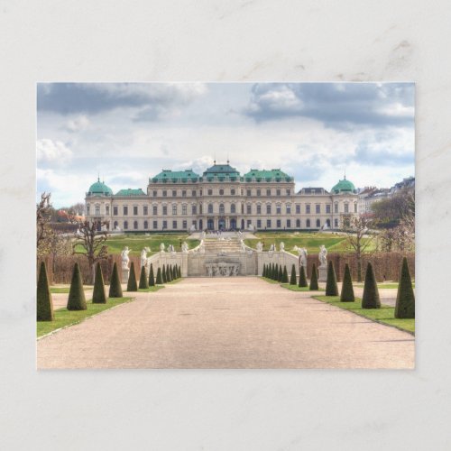 Belvedere Vienna Austria Postcard