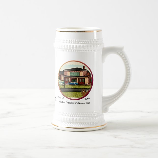 Belvoir Elementary Alumni - Personalized Beer Stein (Right)