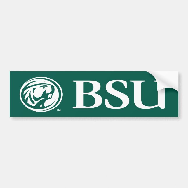 Bemidji Beaver BSU Bumper Sticker (Front)