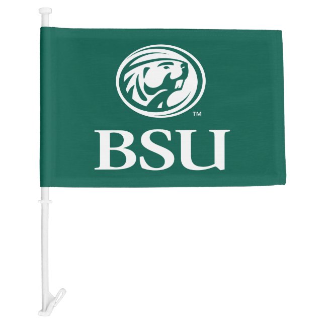 Bemidji Beaver BSU Car Flag (Front)