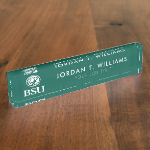Bemidji Beaver BSU Desk Name Plate
