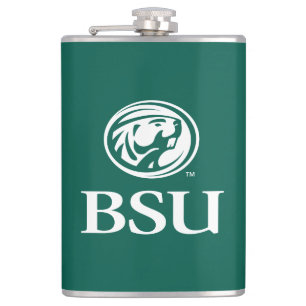 Bemidji Beaver BSU Flask