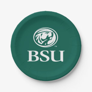 Bemidji Beaver BSU Paper Plates