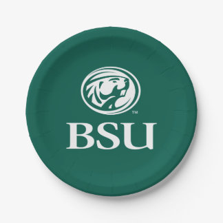 Bemidji Beaver BSU Paper Plates