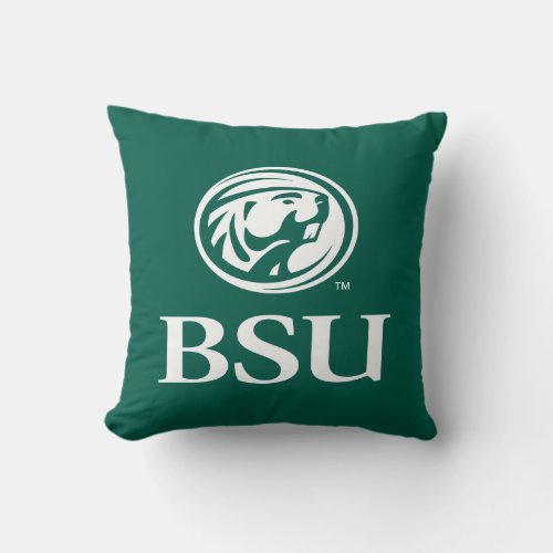 Bemidji Beaver BSU Throw Pillow