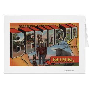 Bemidji, Minnesota - Large Letter Scenes