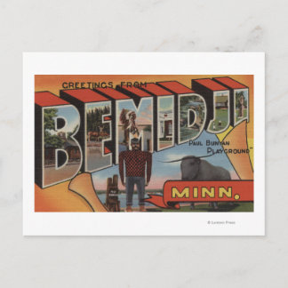 Bemidji, Minnesota - Large Letter Scenes Postcard