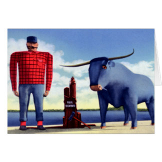 Bemidji Minnesota Paul Bunyan and Babe Cards