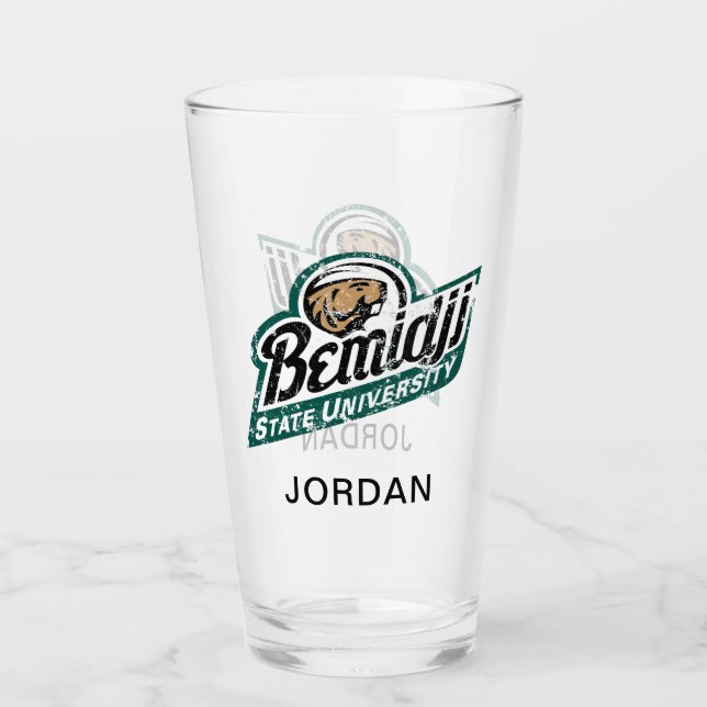 Bemidji State University Vintage Glass (Front)