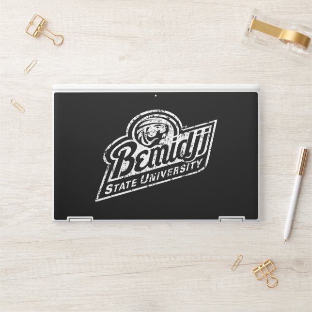 Bemidji State University Vintage HP Laptop Skin (Desk)