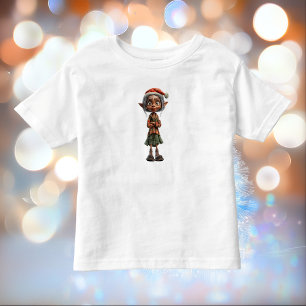 Bemused Grandma Christmas Elf Toddler Tee