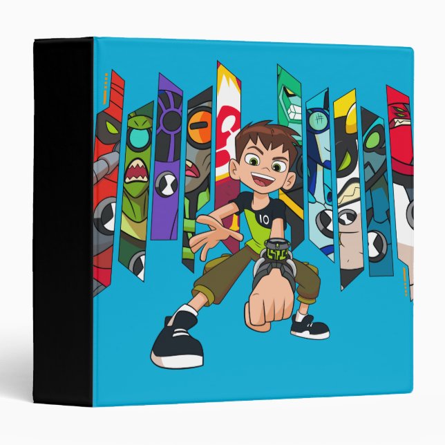 Ben 10 Alien Collection Graphic 3 Ring Binder (Front/Spine)