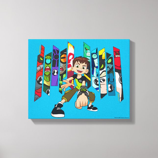 Ben 10 Alien Collection Graphic Canvas Print (Front)