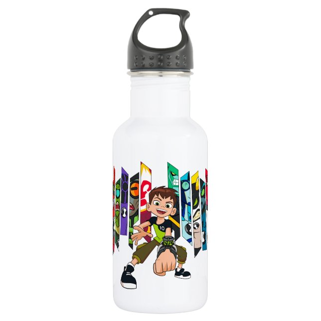 Ben 10 Alien Collection Graphic Stainless Steel Water Bottle (Front)