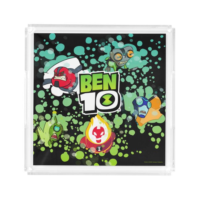 Ben 10 Alien Forms Bubble Graphic Acrylic Tray (Front)
