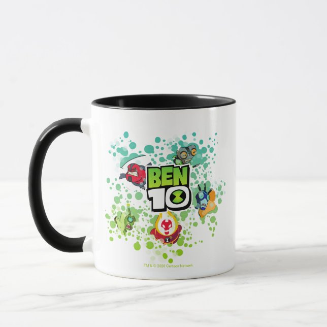 Ben 10 Alien Forms Bubble Graphic Mug (Left)