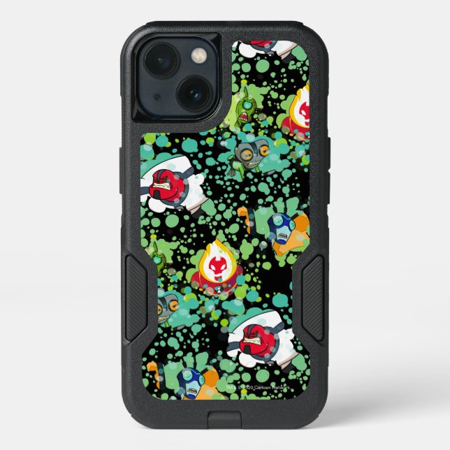 Ben 10 Alien Forms Bubble Graphic Otterbox iPhone Case (Back)