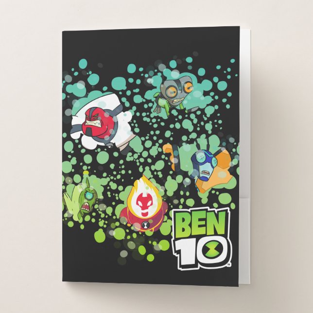 Ben 10 Alien Forms Bubble Graphic Pocket Folder (Front)