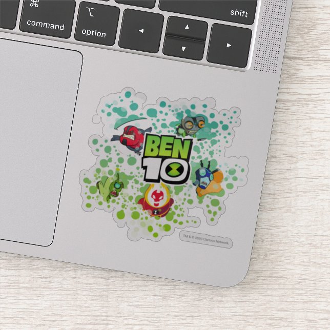 Ben 10 Alien Forms Bubble Graphic Sticker (Detail)