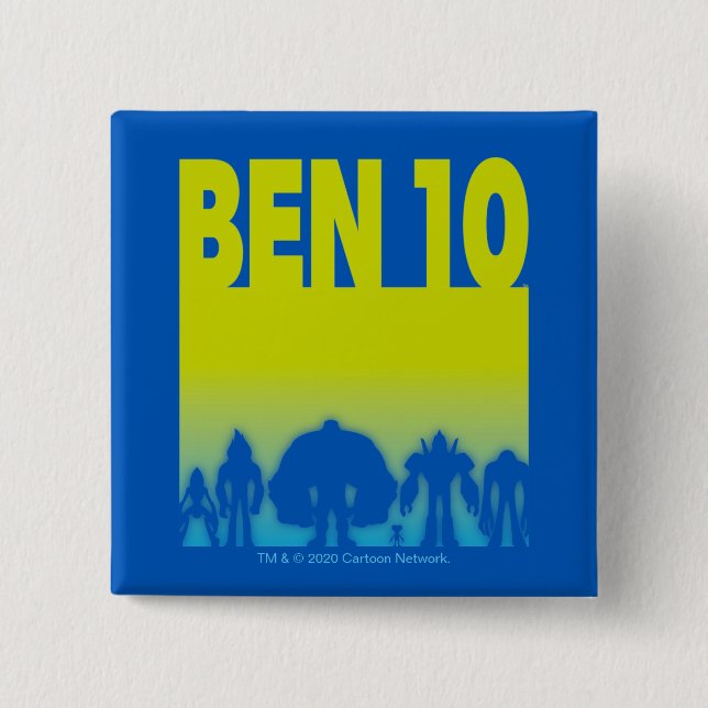 Ben 10 Alien Line-up Logo Button (Front)