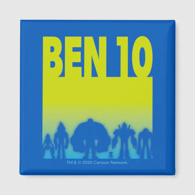 Ben 10 Alien Line-up Logo Magnet | Zazzle