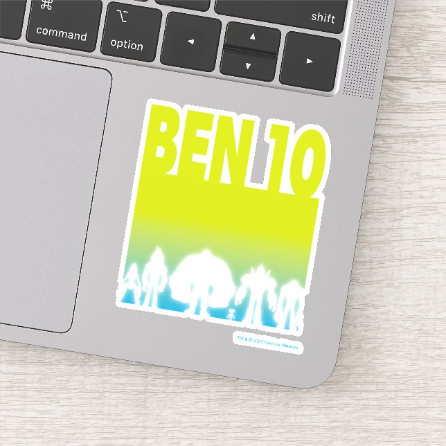 Ben 10 Alien Line-up Logo Sticker (Detail)