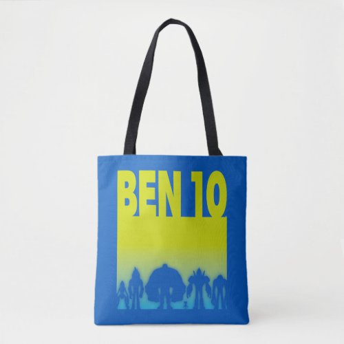 Ben 10 Alien Line_up Logo Tote Bag