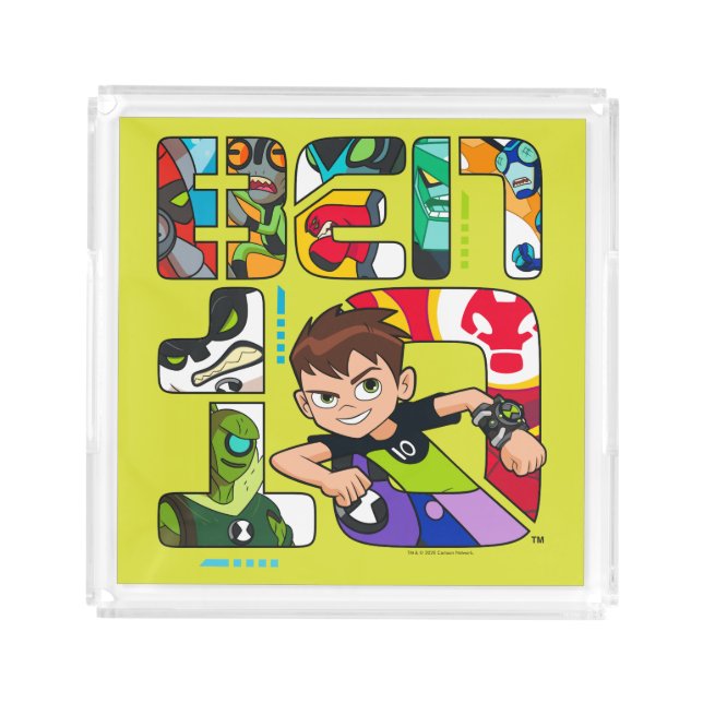 Ben 10 Alien Logo Acrylic Tray (Front)