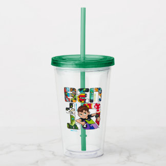 Ben 10 Alien Logo Acrylic Tumbler