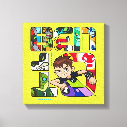 Ben 10 Alien Logo Canvas Print