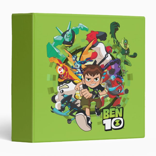 Ben 10 Alien Rush Graphic 3 Ring Binder (Front/Spine)