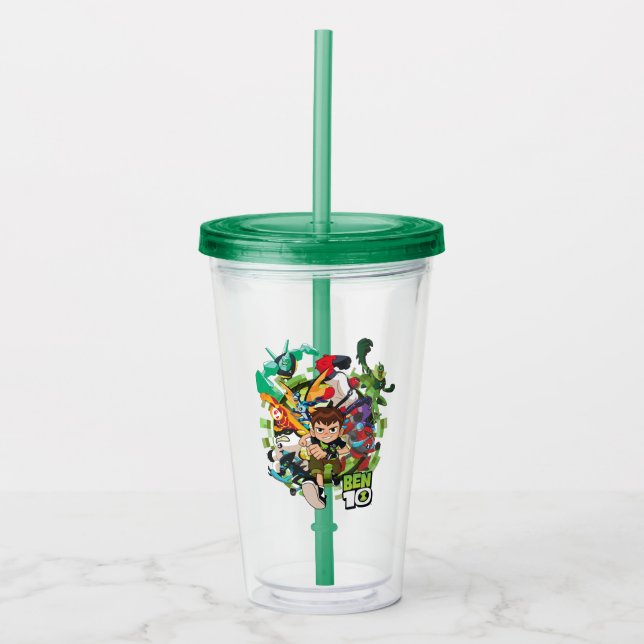 Ben 10 Alien Rush Graphic Acrylic Tumbler (Front)