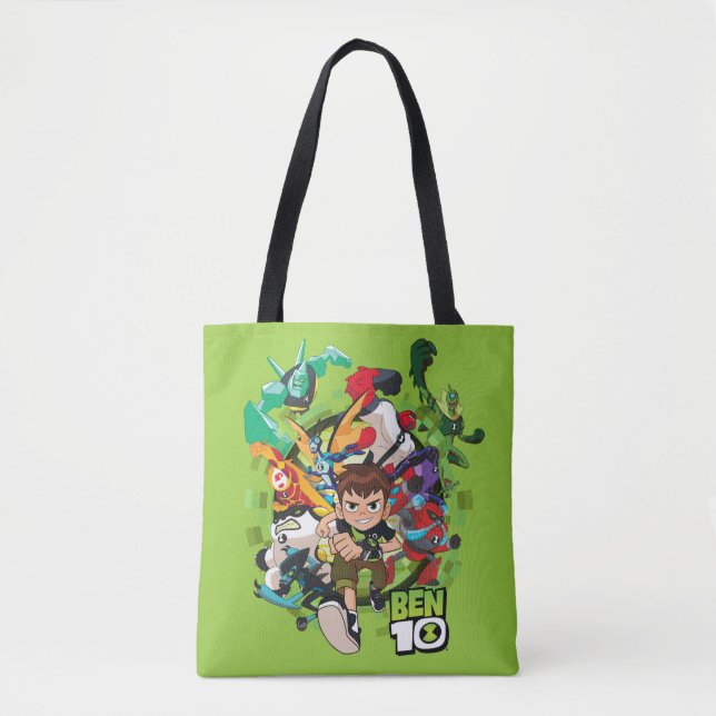 Ben 10 Alien Rush Graphic Tote Bag (Front)