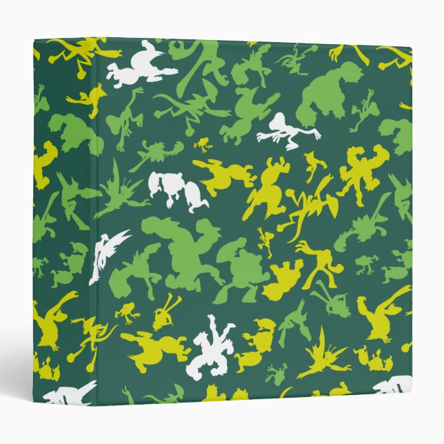 Ben 10 Alien Shape Pattern 3 Ring Binder (Front/Spine)