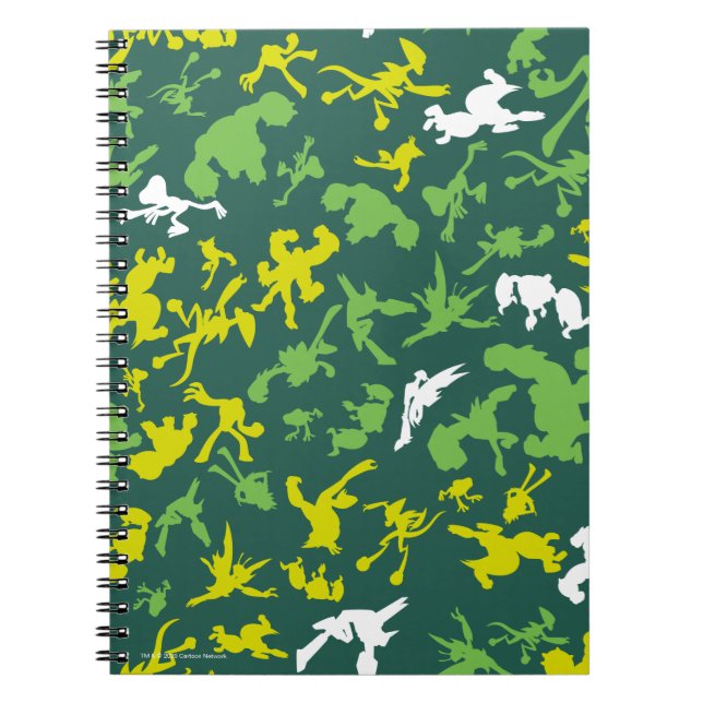 Ben 10 Alien Shape Pattern Notebook (Front)