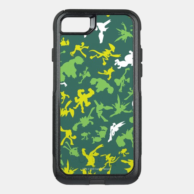 Ben 10 Alien Shape Pattern Otterbox iPhone Case (Back)