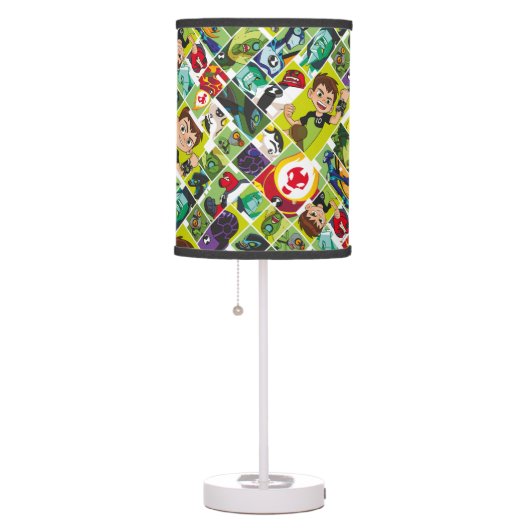 Ben 10 Alien Tile Pattern Table Lamp (Right)