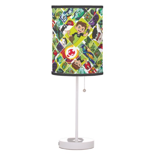 Ben 10 Alien Tile Pattern Table Lamp (Left)