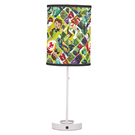 Ben 10 Alien Tile Pattern Table Lamp (Back)