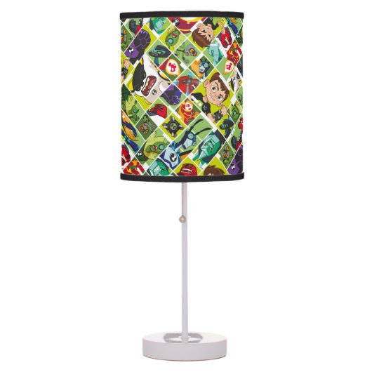 Ben 10 Alien Tile Pattern Table Lamp (Front)