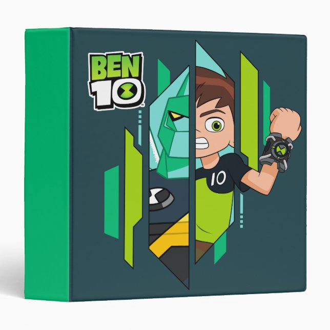 Ben 10 Diamondhead DNA Transformation 3 Ring Binder (Front/Spine)