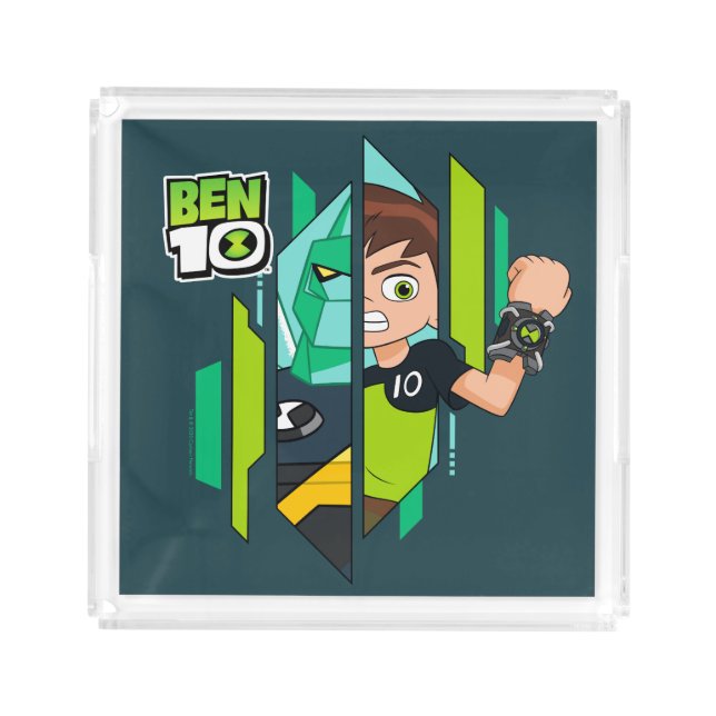 Ben 10 Diamondhead DNA Transformation Acrylic Tray (Front)