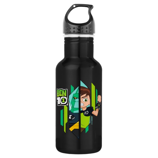 Ben 10 Diamondhead DNA Transformation Stainless Steel Water Bottle (Front)