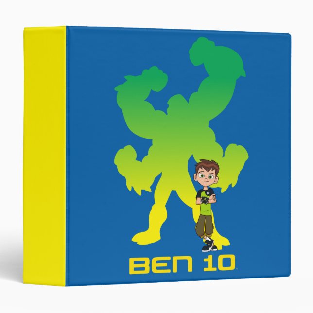 Ben 10 & Four Arms Shadow 3 Ring Binder (Front/Spine)