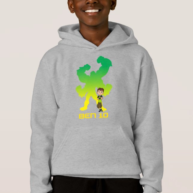 Ben 10 & Four Arms Shadow Hoodie (Front)
