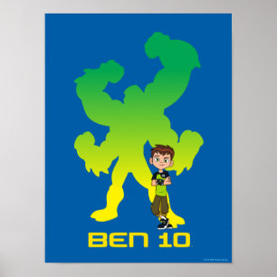 Ben 10 & Four Arms Shadow Poster