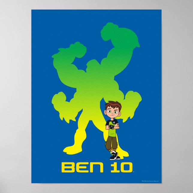 Ben 10 & Four Arms Shadow Poster (Front)