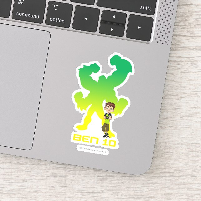 Ben 10 & Four Arms Shadow Sticker (Detail)