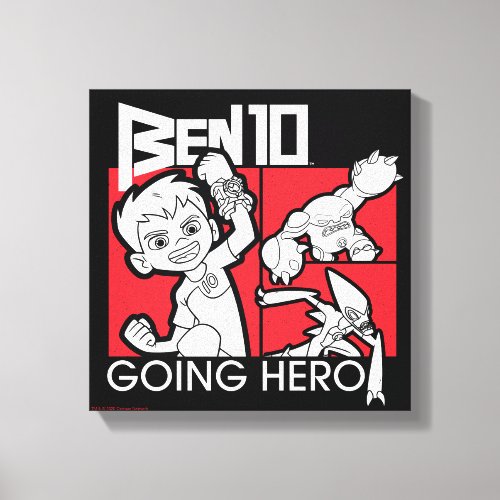 Ben 10 Going Hero Canvas Print